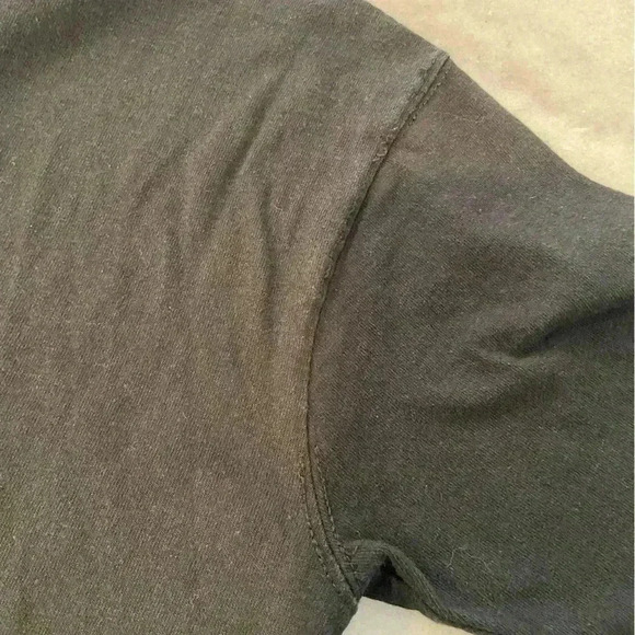 VTG Champion Men’s Black Large Logo Appliqué Short Sleeve Crew Tee Shirt Size S - Picture 3 of 10